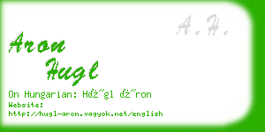 aron hugl business card